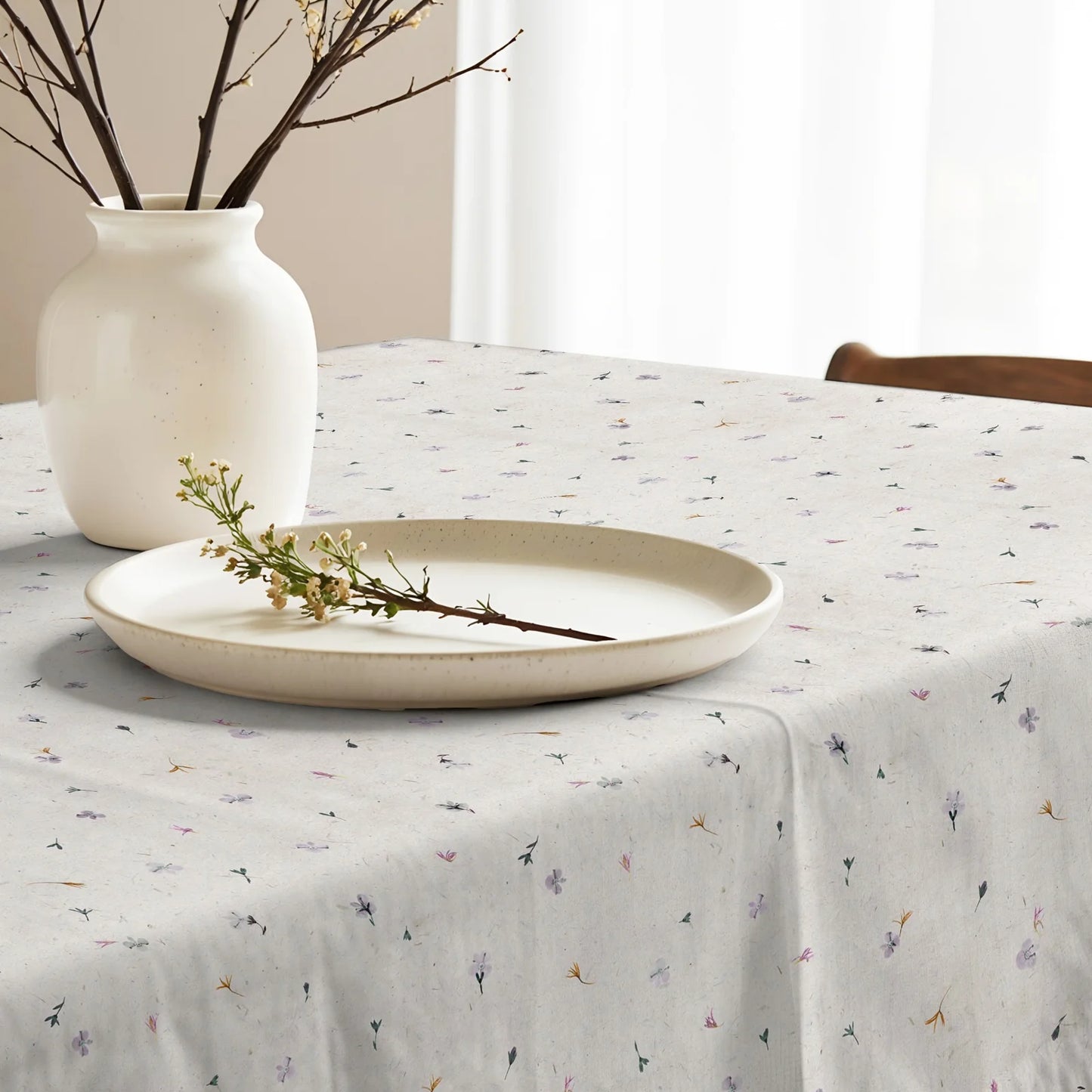 Mantel Antimanchas Resinado Flores Color