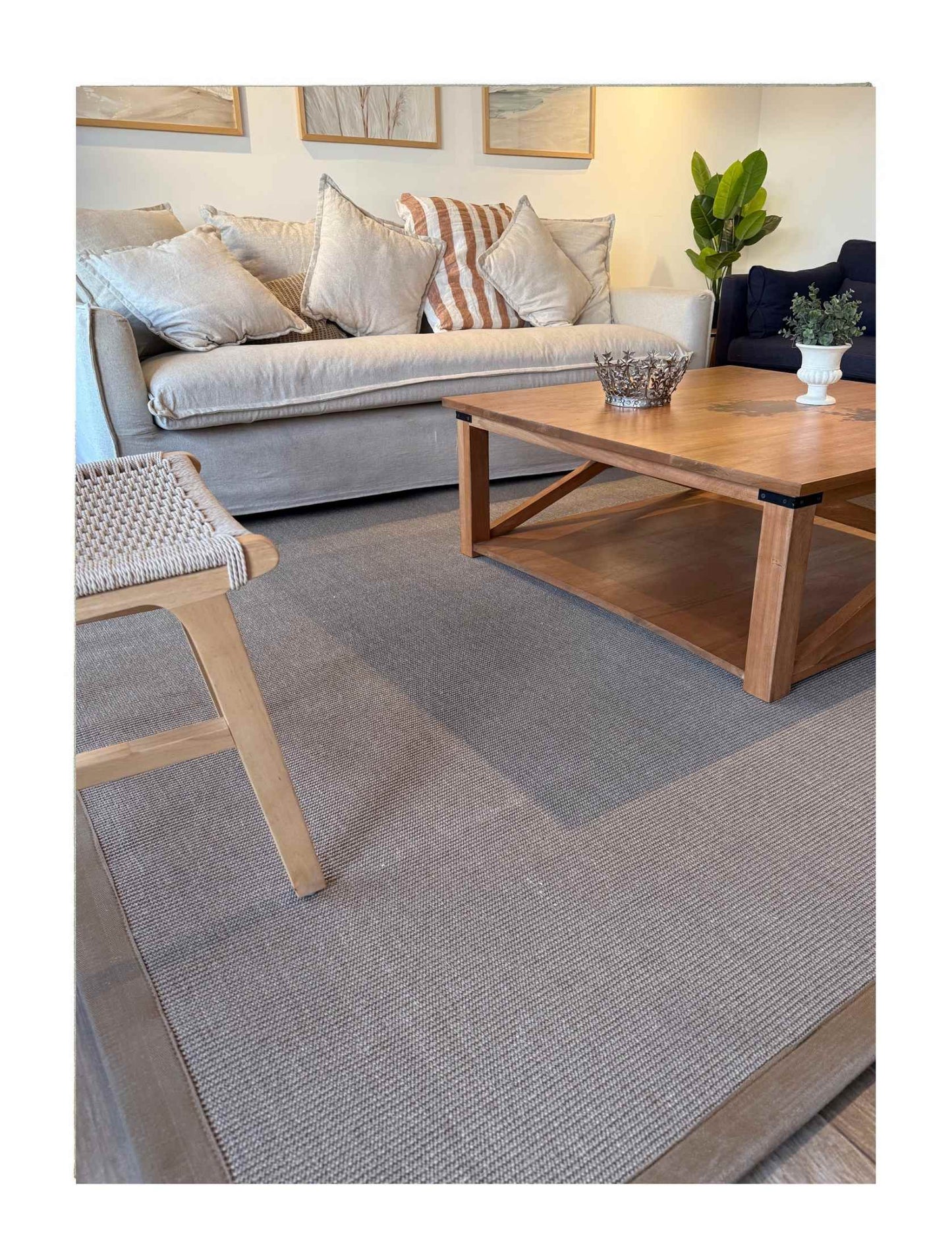 Alfombra Sisal Sintético Smoke Pasillo