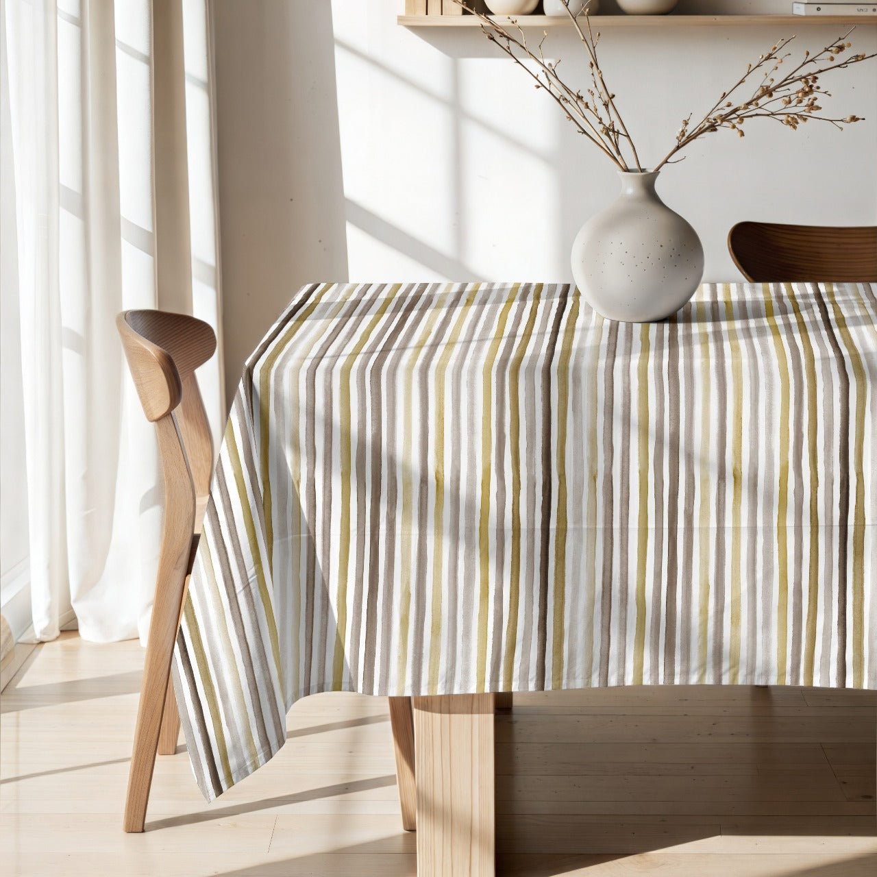 Mantel Antimanchas Resinado Líneas