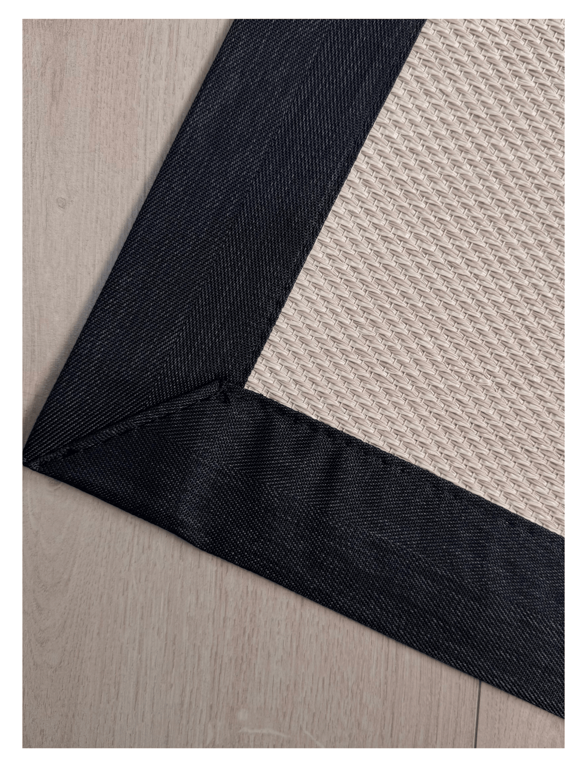 Alfombra Vinílica Mila Borde Negro