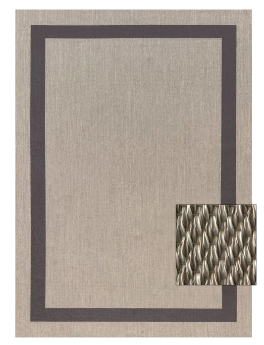 Alfombra Vinílica Tante Borde Café