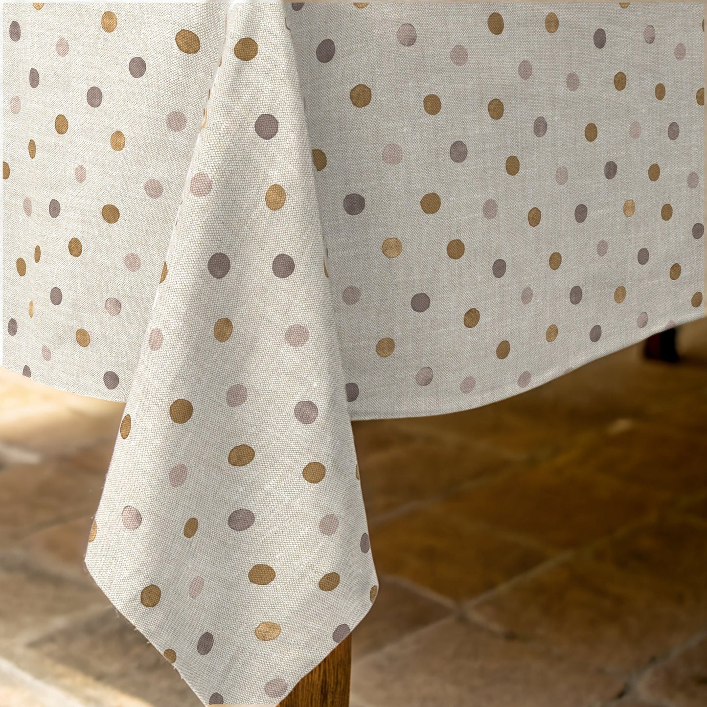 Mantel Antimanchas Resinado Puntos