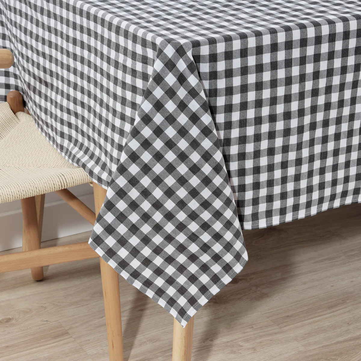 Mantel Antimanchas Vichy Gris