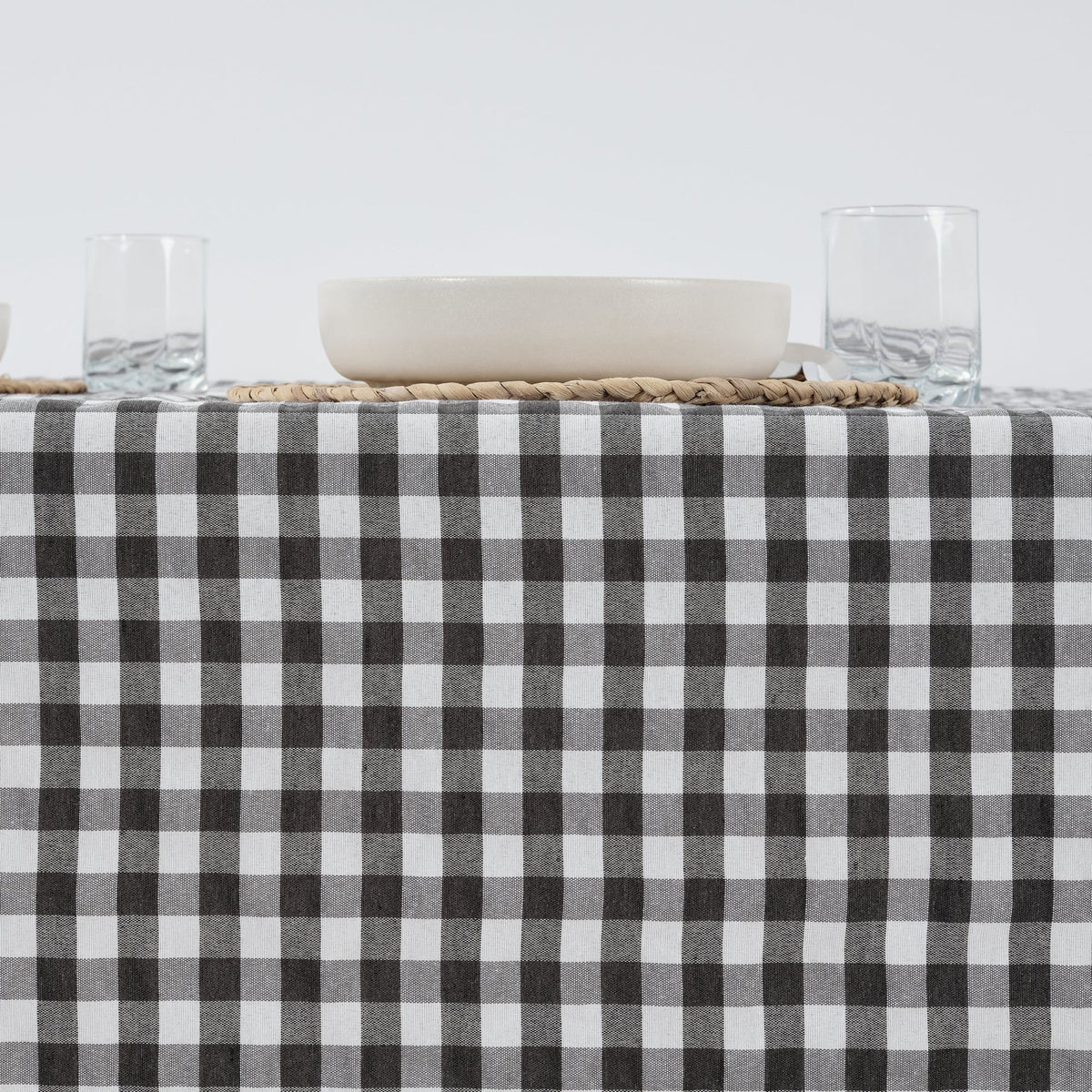 Mantel Antimanchas Vichy Gris