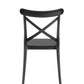 CYBER Mesa Extensible Aluminio Gris Mediana + 6 Sillas Cross