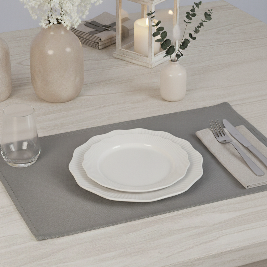 Individual Lino Gris (Pack 2 unidades)