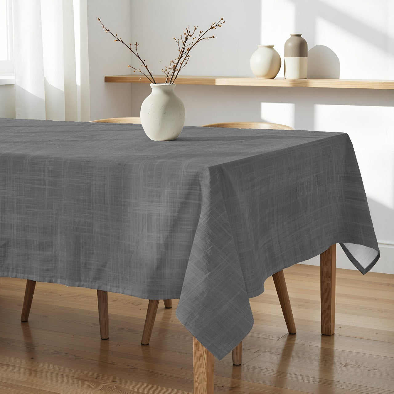 Mantel Antimanchas Resinado Gris Marengo