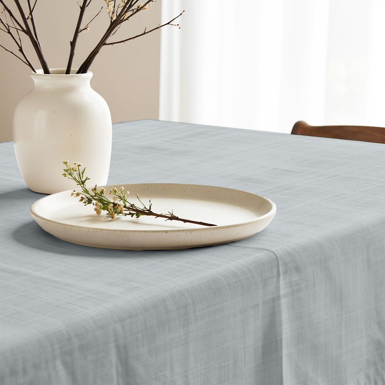 Mantel Antimanchas Resinado Celeste