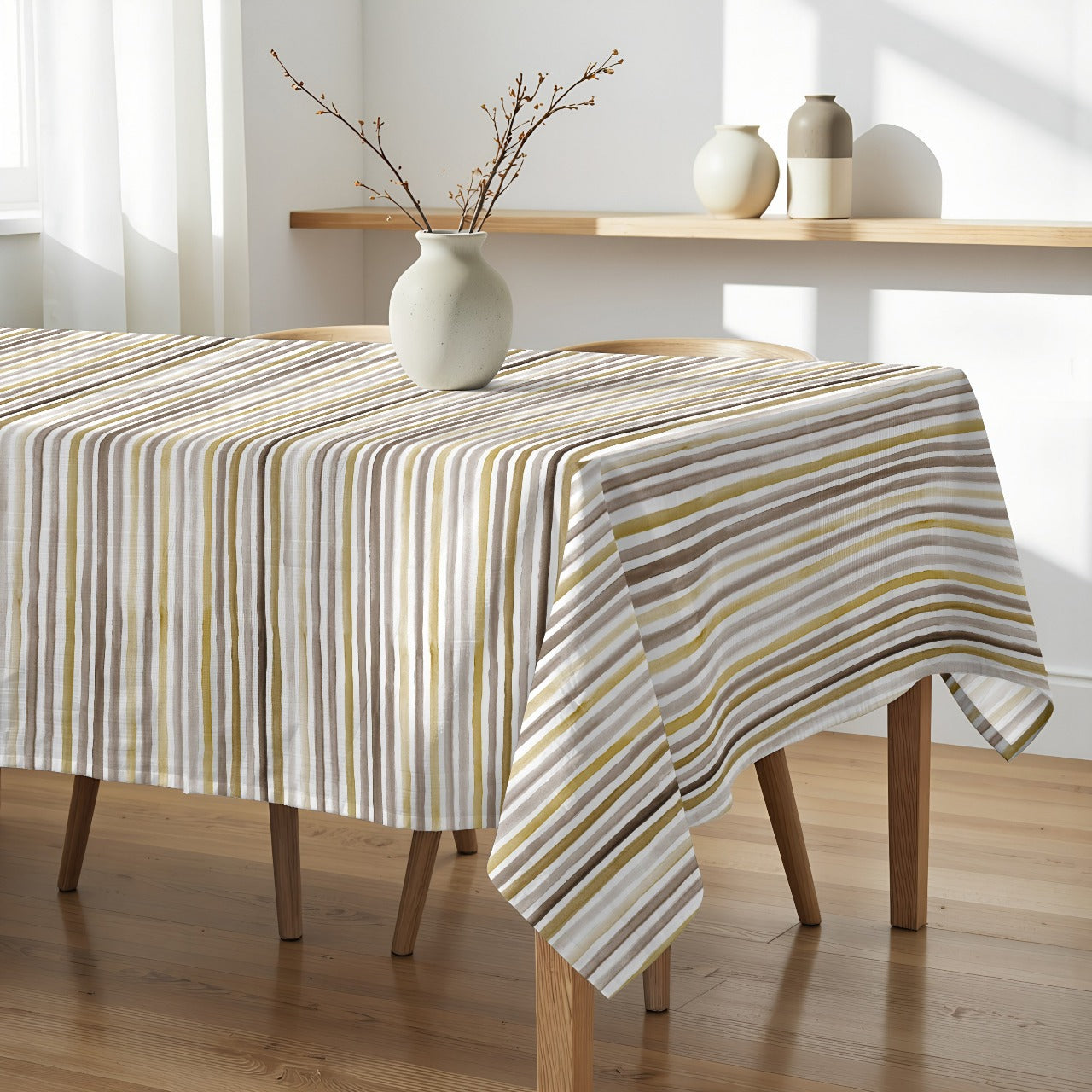 Mantel Antimanchas Resinado Líneas