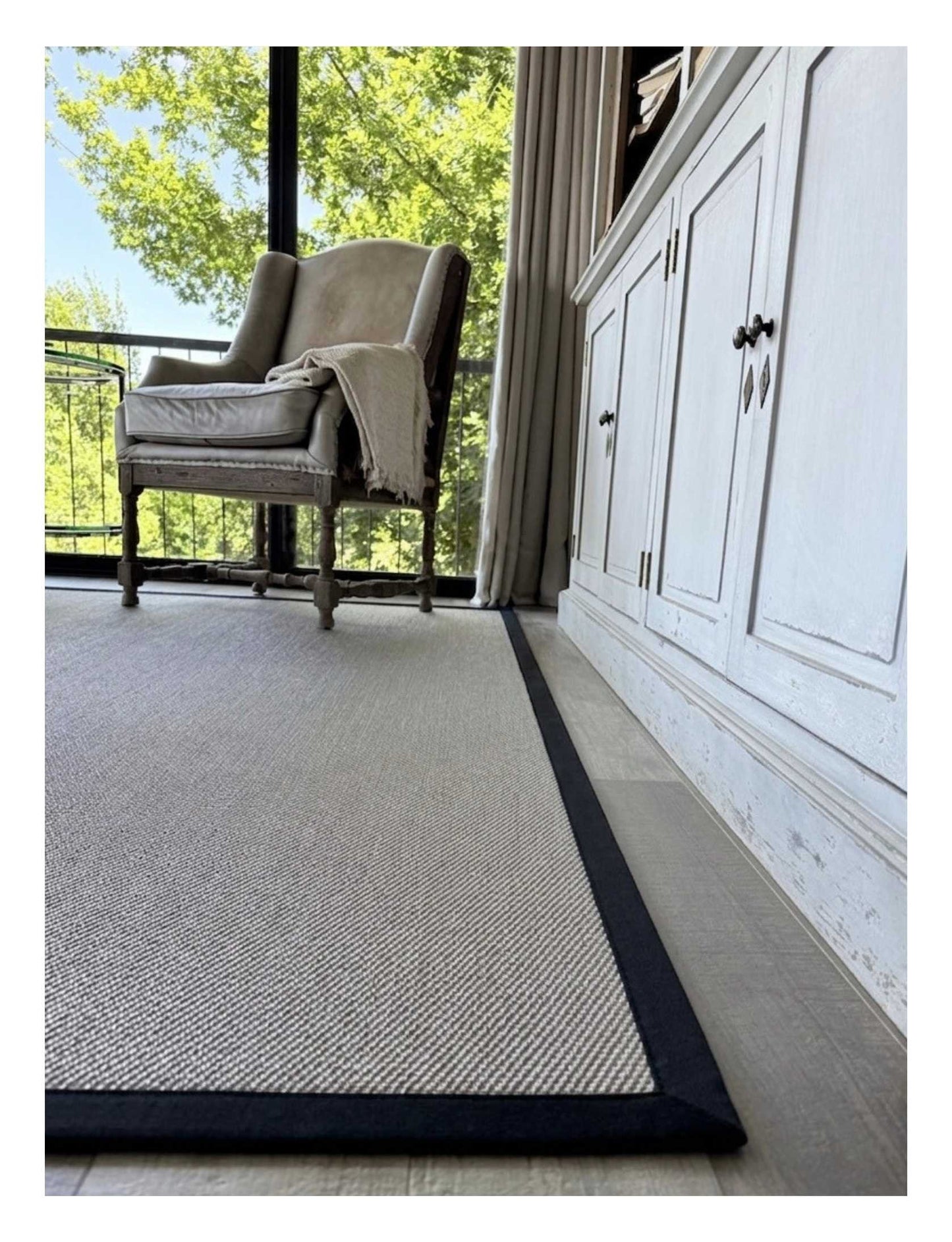 Alfombra Vinilica Lauria Borde Negro