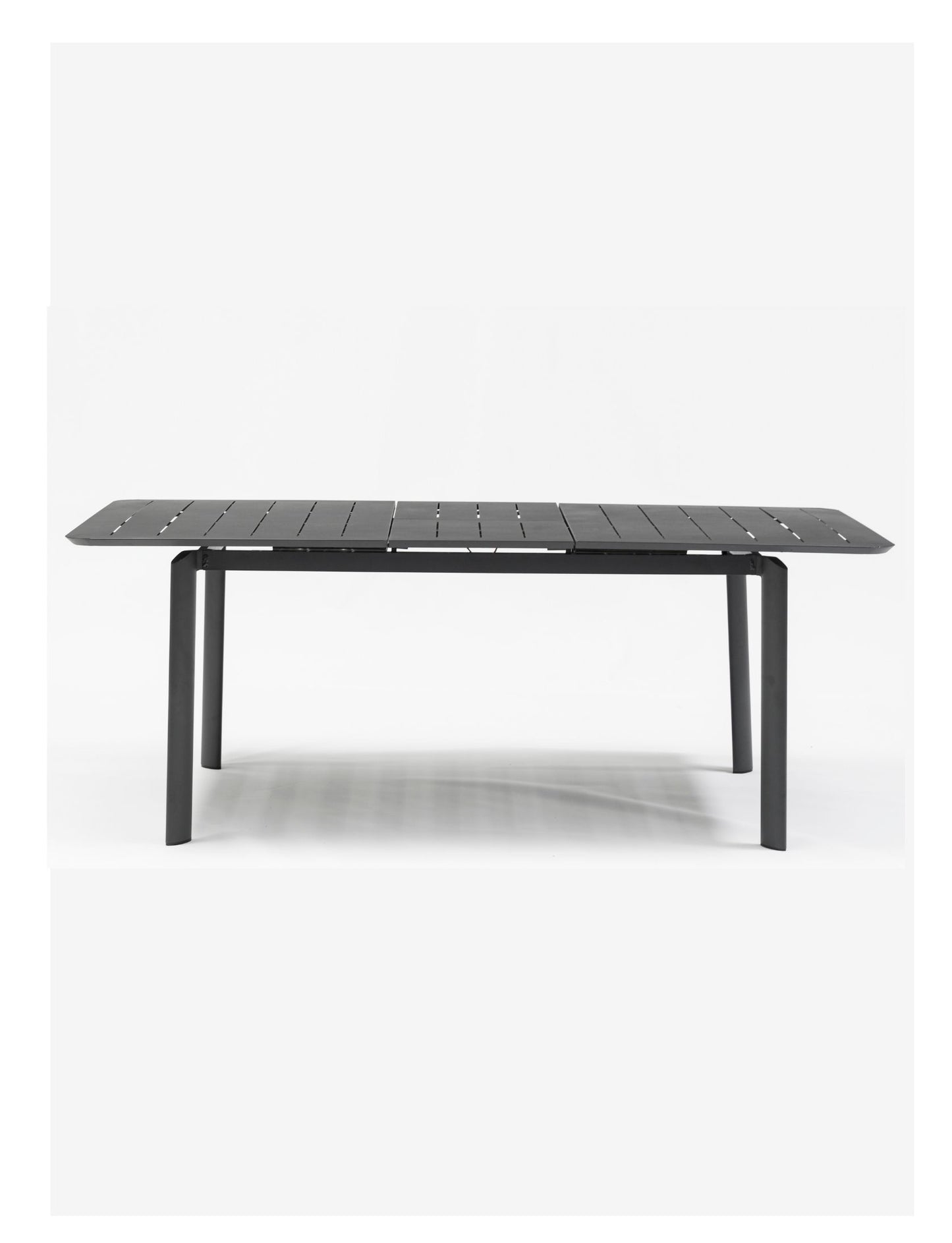 Mesa de Comedor Extensible Aluminio Gris Mediana