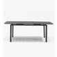 CYBER Mesa Extensible Aluminio Gris Mediana + 6 Sillas Cross