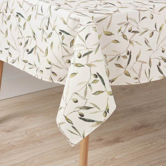 Mantel Antimanchas Resinado Oliva