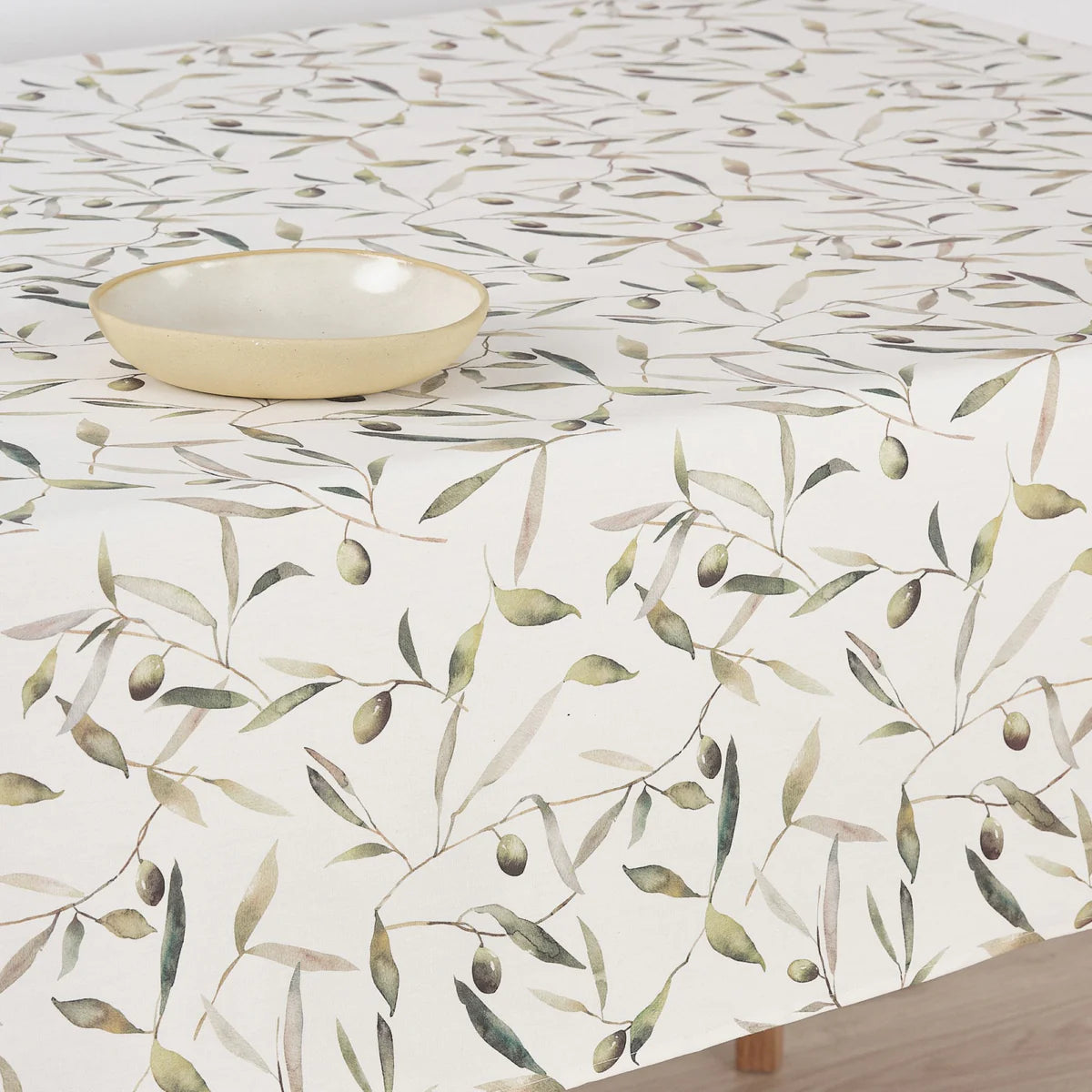 Mantel Antimanchas Resinado Oliva