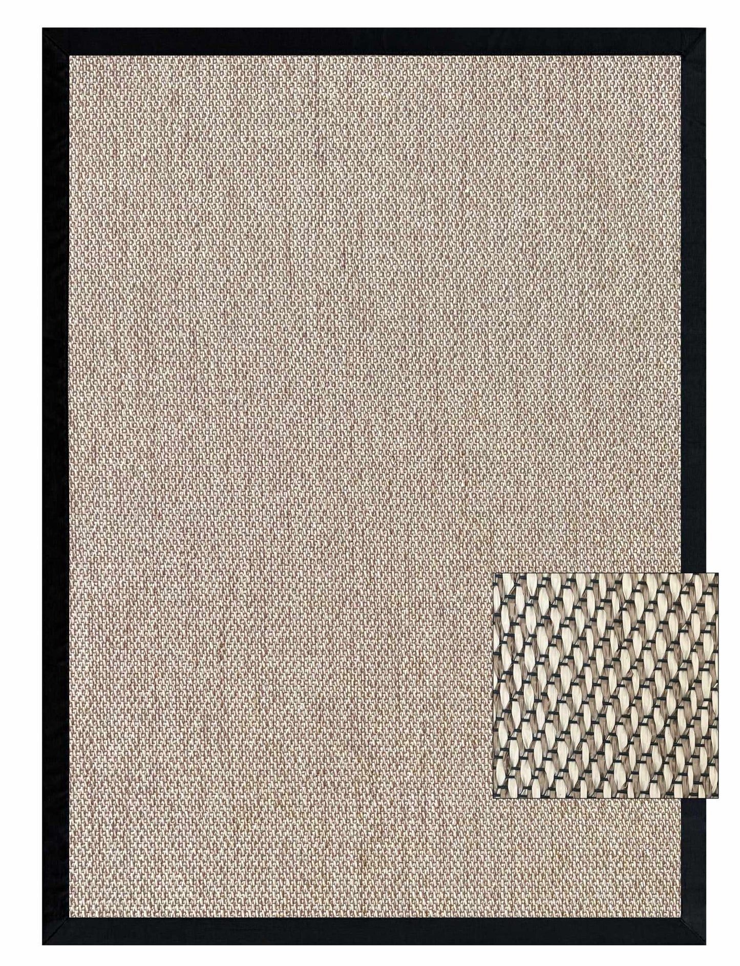 Alfombra Vinilica Palma Borde Negro