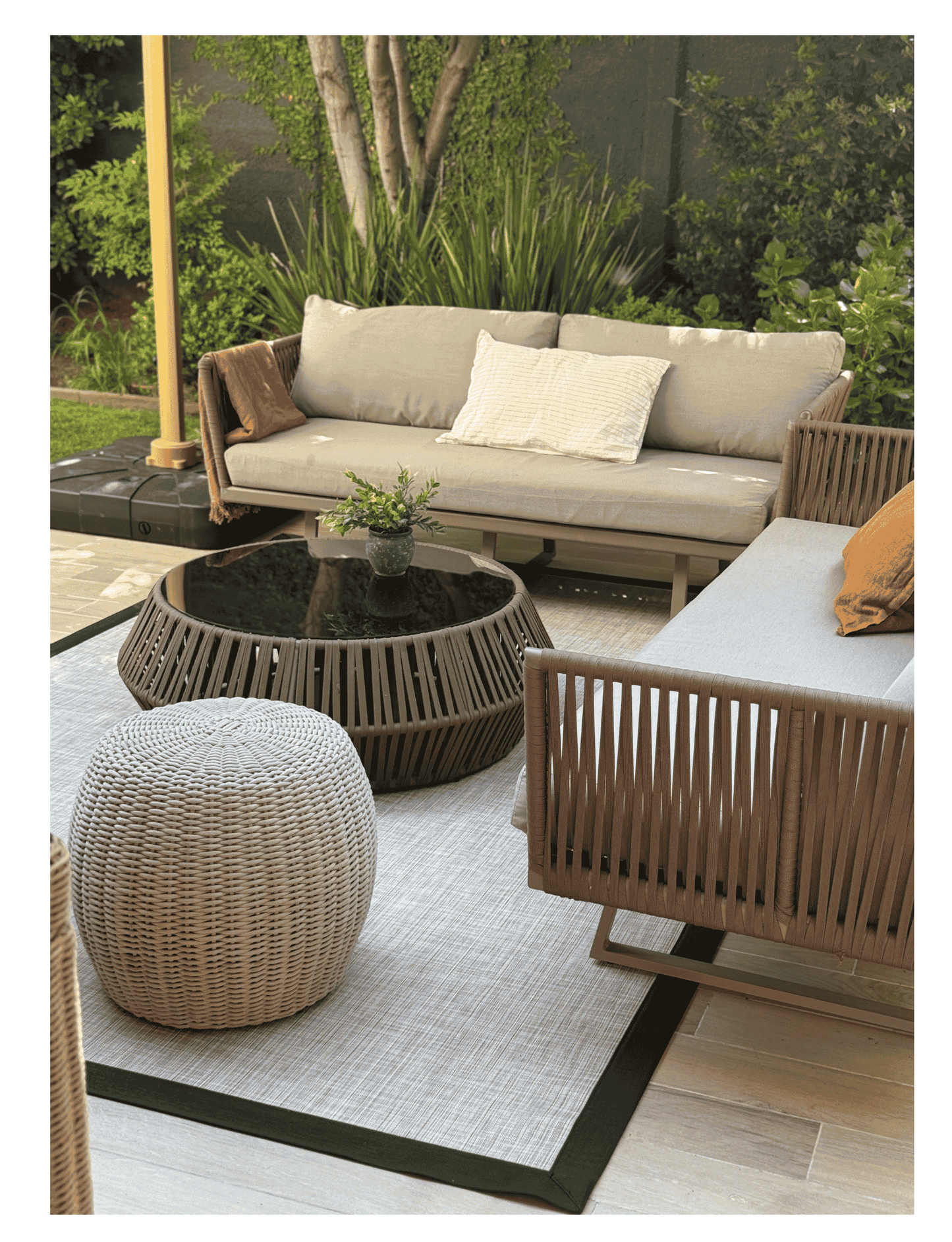 Alfombra Vinílica Siena Borde Negro