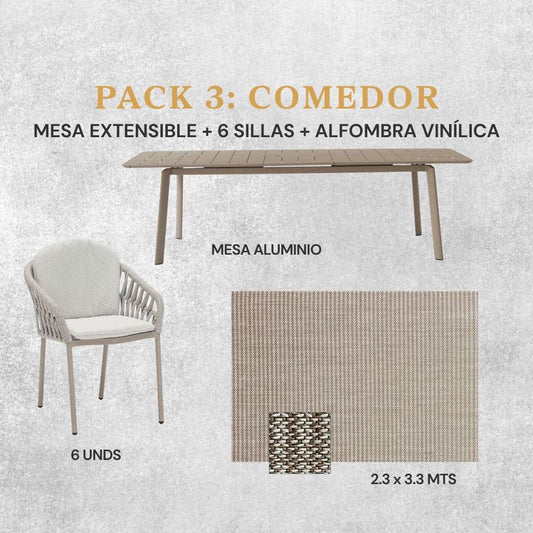 Pack 3: Comedor