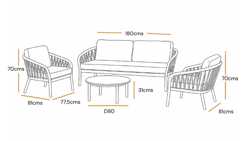 PACK 2 (SET GRANDE+ ALFOMBRA SIENA)